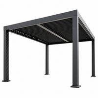 Outdoor Pergola Built for All Weather, Adjustable Louvered Roof, Reinforced Aluminum Frame, Integrated Drainage